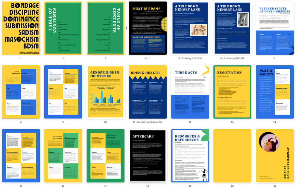 OCTOBER: BDSM - Educational Booklet