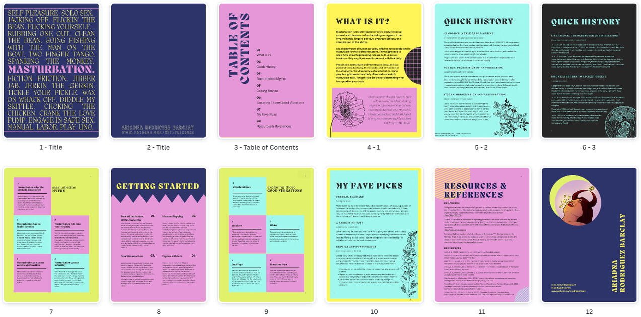 SEPTEMBER: Masturbation - Educational Booklet