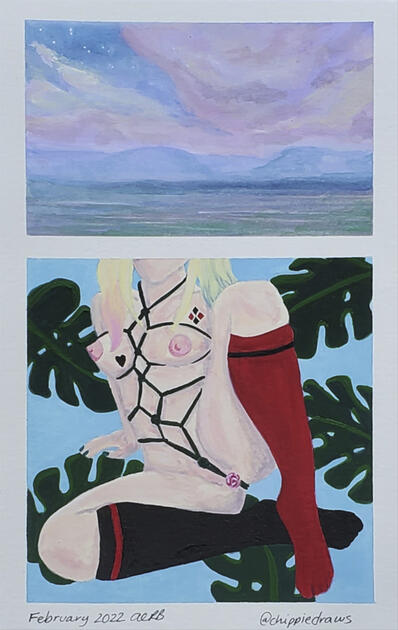 FEBRUARY: Roleplaying - Gouache on Watercolour Paper