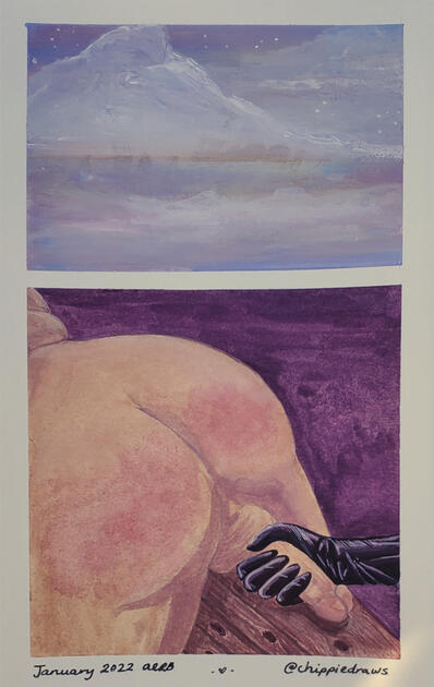 JANUARY: Submission - Gouache and Pen on Watercolour Paper