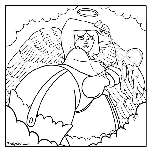 APRIL: Lube - Colouring Page - Digital - CSP