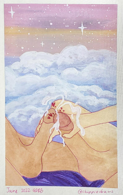 JUNE: Pride - Gouache on Watercolour Paper