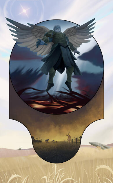 JANUARY: Justice - World of Warcraft Tarot Card - Digital - GIMP