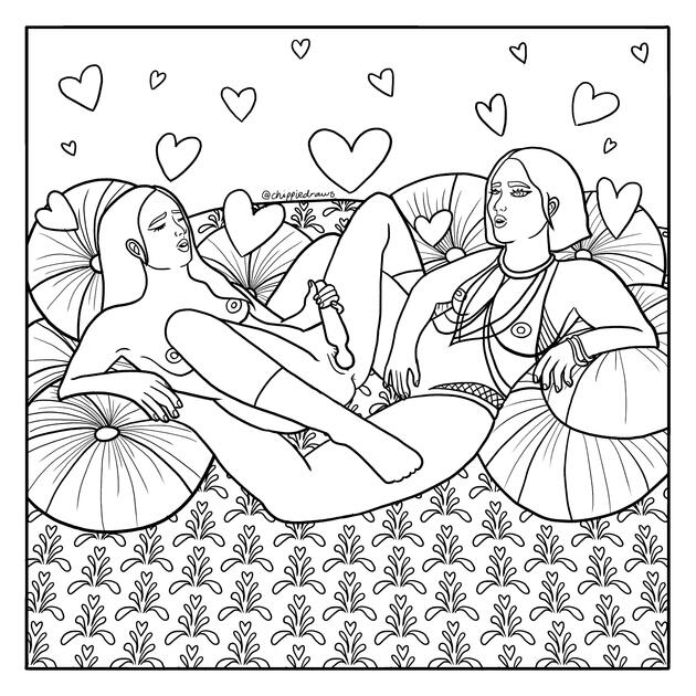 OCTOBER: Communication and Consent - Colouring Page - Digital - GIMP