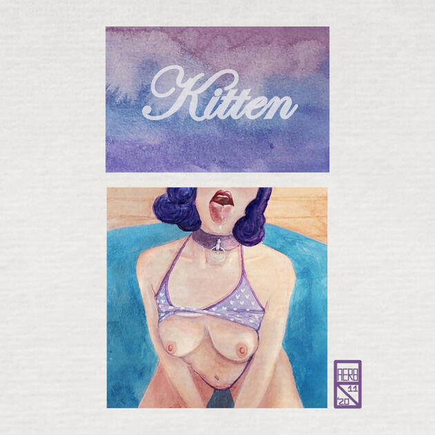 NOVEMBER: Kitten - Gouache on Watercolour Paper