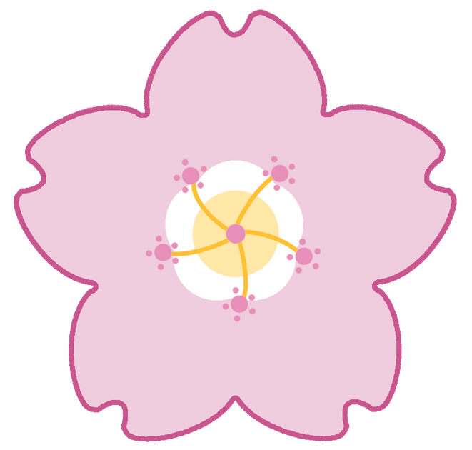 DECEMBER: Sakura Blossom - Emoji - Digital - GIMP