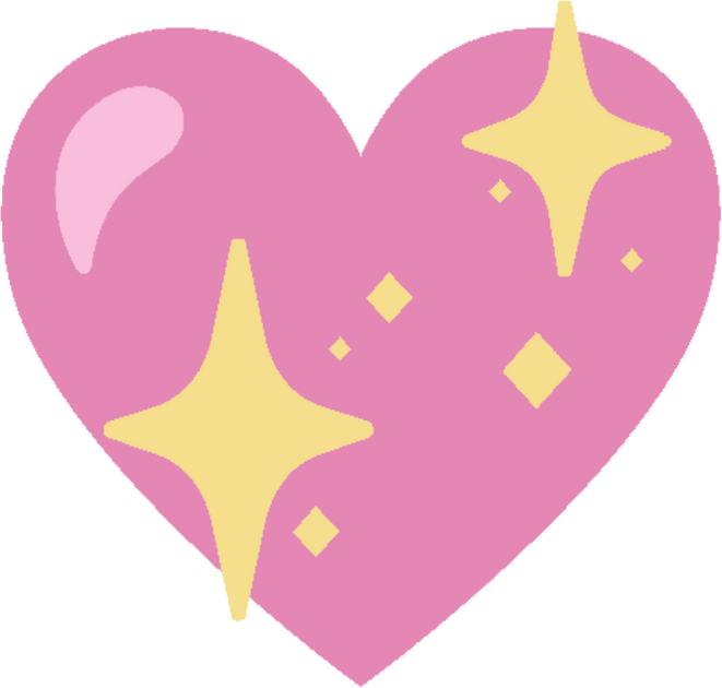 DECEMBER: Sparkle Heart - Emoji - Digital - GIMP