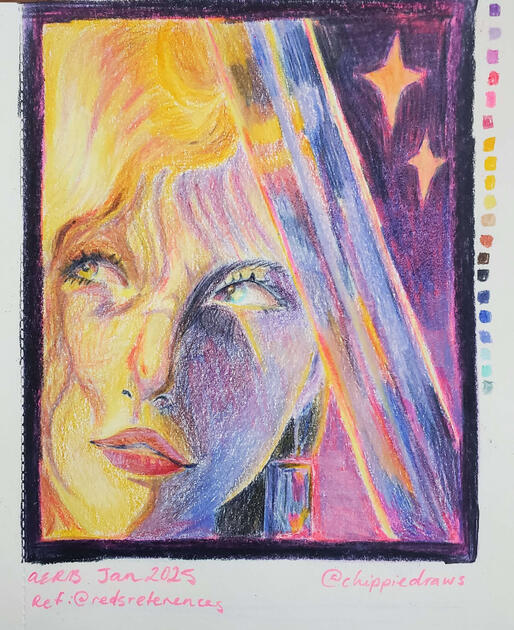 JANUARY: Colour Pencil Study - Colour Pencil on Paper