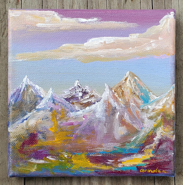 SEPTEMBER 2018: Spring Mountains - Traditional Piece in Acrylic