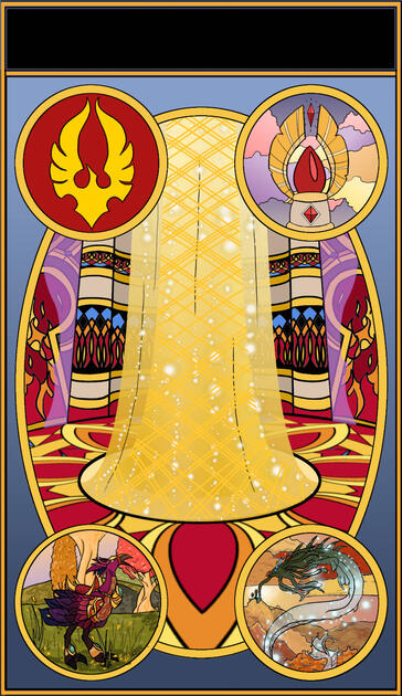 OCTOBER 2019: * The Sun- World of Warcraft Tarot Card* - Digital - GIMP