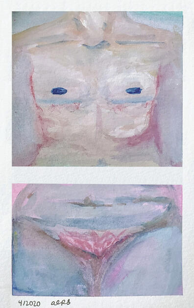 APRIL: Gender (1) - Gouache on Watercolour Paper