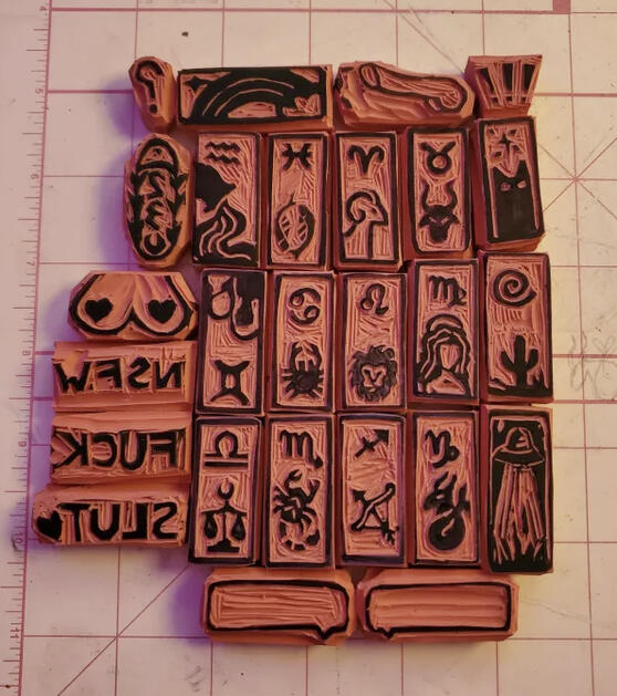 SEPTEMBER: Foray into Printing - Pink Erasers