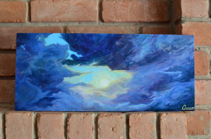 DECEMBER: Tumultuous Hope - Acrylic on Wood