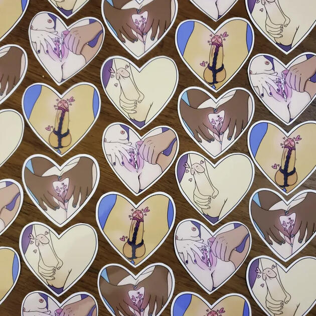 NOVEMBER: Version 2: Bound (uwu), Self-Love, Sticky Treat, and Kitty - Sticker - Digital - CSP