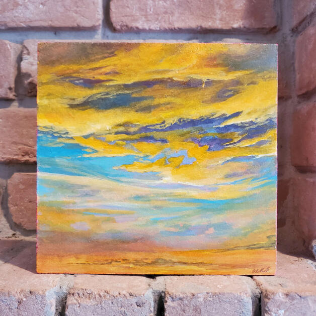 JULY: A Summer Solstice - Alla Prima - Acrylic on Wood