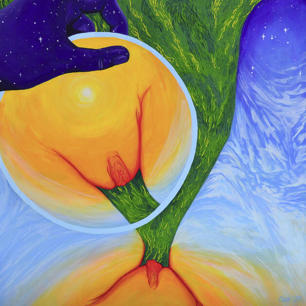 FEBRUARY: Reflective Discoveries - Acrylic on Stretched Canvas